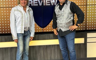 Cerrito being interviewed by Eric Dahl for an upcoming segment of Rock & Review, Fox, Channel 17, Nashville